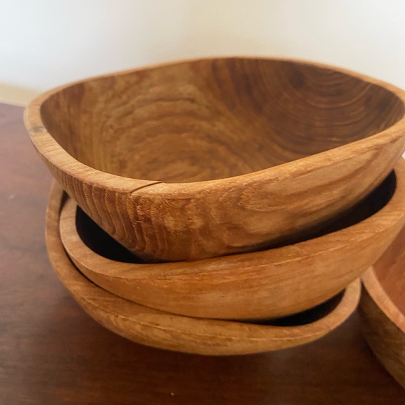 Wooden bowl set - Picture 3 of 6